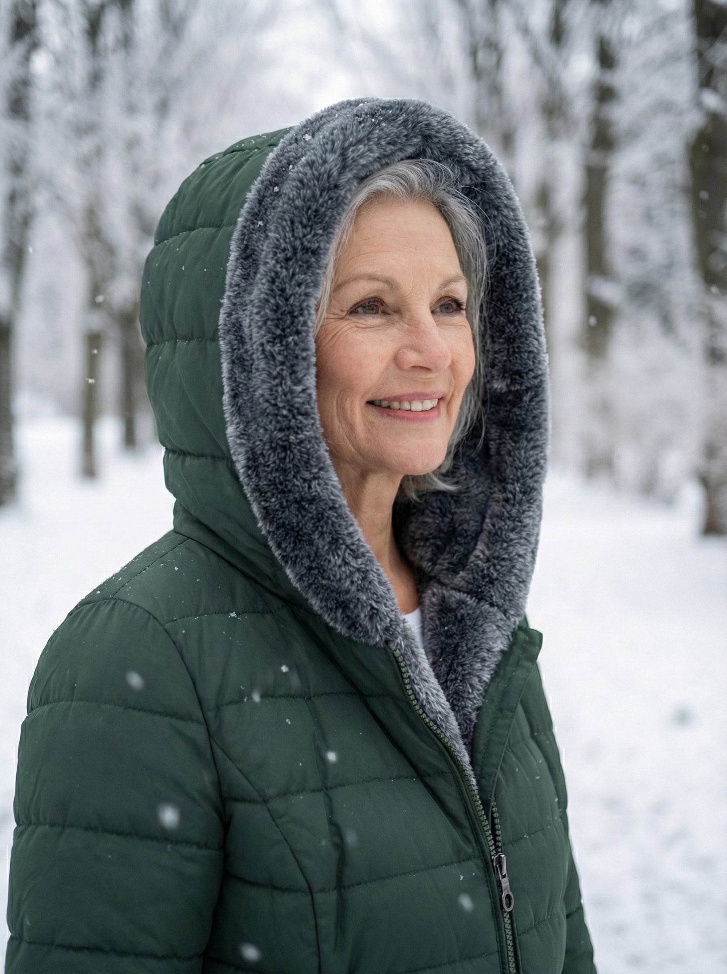 GESTEPPTER WINTERMANTEL