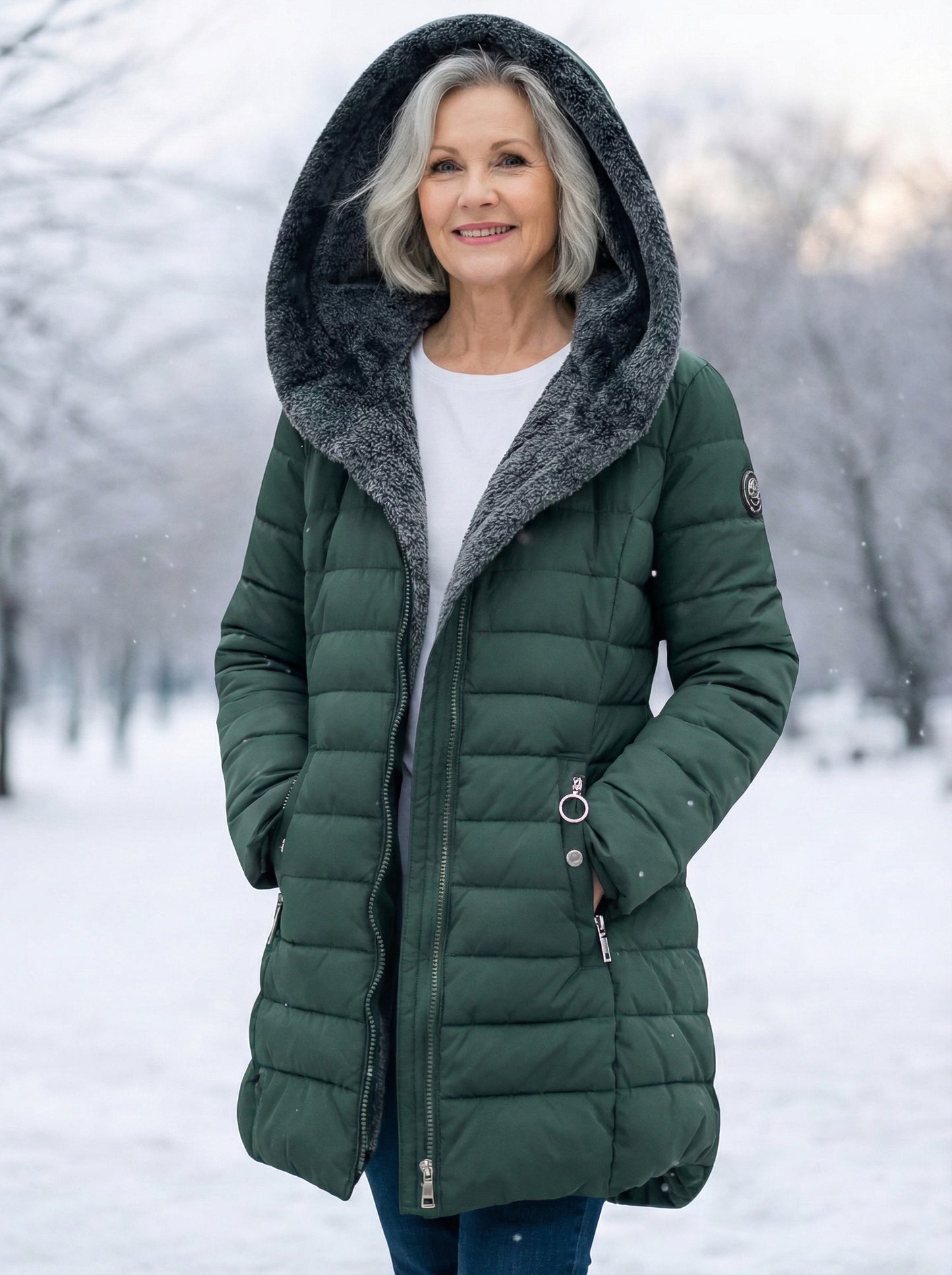 GESTEPPTER WINTERMANTEL