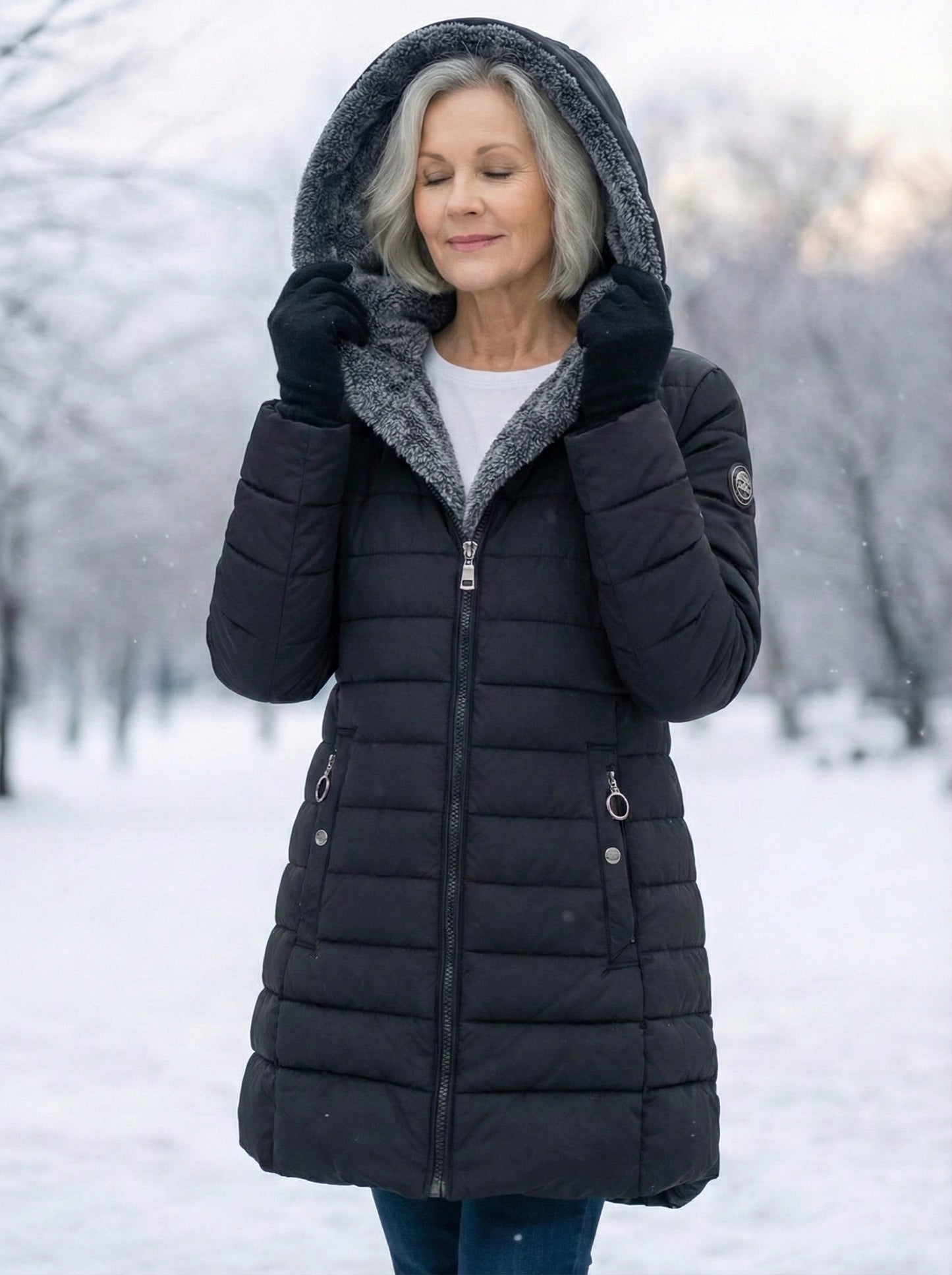 GESTEPPTER WINTERMANTEL